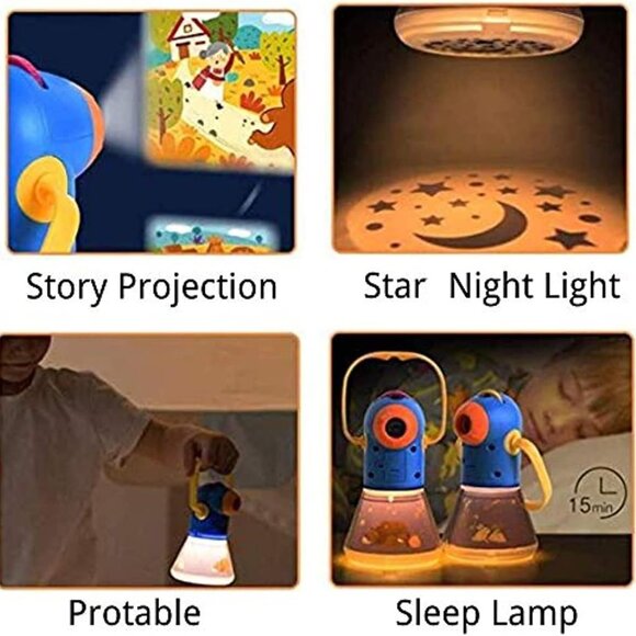 Night Lights Projector Storybook Toy, Educational Toys Gifts for 3-12 Year Old - Picture 5 of 8